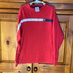 Tommy Hilfiger Red Boys Long Sleeve Shirt